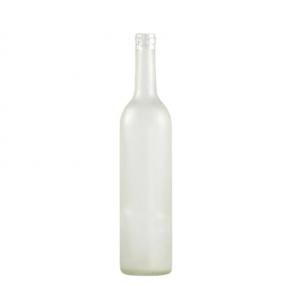750ml frosted red wine glass bottles red wine bottle with cork 