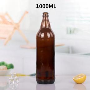 wholesale beer glass bottle beverage 1000ml brown glass bottle empty beer bottle