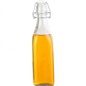 Custom Shape Clear Label 16 32 oz 1 Liter Glass Milk Bottle Swing Top for Beer