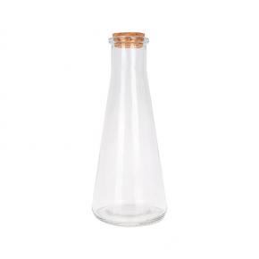 Wholesale 300ml Milk Bottle Transparent Glass with Cork