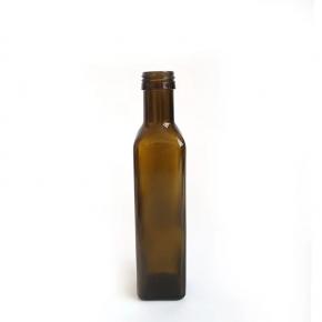 Cheap price 500 ml Square Green Cooking Olive Oil Glass Bottle with screw