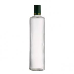 High quality kitchen use large size clear round glass vinegar cooking olive oil bottles 1liter - 副本