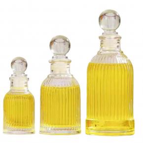 Room Fragrance Diffuser Bottles 150ml 200ml Square Aroma Oil Reed Diffuser Glass Bottle with Cork Stopper