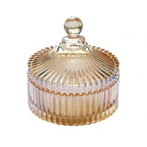 Clear Glass Candy Jar with Lid Wedding Party