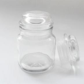 Hot selling glass jar glass candle jar with lid