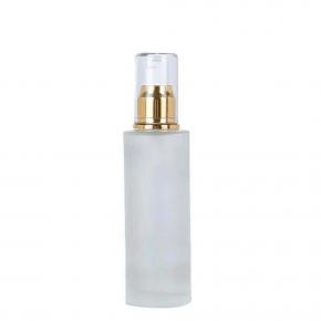  New design empty round 30ml travel lotion glass bottle with pump