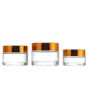 50 ml clear cosmetic glass jar for face cream
